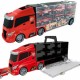 Sunkvežimio transporterio rinkinys 3in1 raudonas 11 vnt. WOOPIE