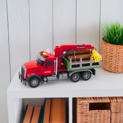 Sunkvežimis su judančiu medienos kranu, garsu, šviesomis 1:14 WOOPIE