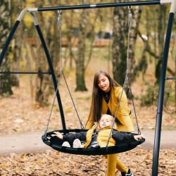 Sūpynės vaikams AXI su didele lizdo formos sėdyne