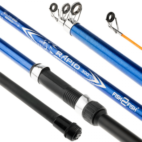 Teleskopinė Meškerė Fish2Fish Rapid Short Blue, Ilgis 1,8 m, Testas 10-40g Teleskopinė Meškerė Fish2Fish Rapid Short Blue, Ilgis 1,8 m, Testas 10-40g