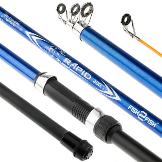 Teleskopinė Meškerė Fish2Fish Rapid Short Blue, Ilgis 2,7 m, Testas 10-40g