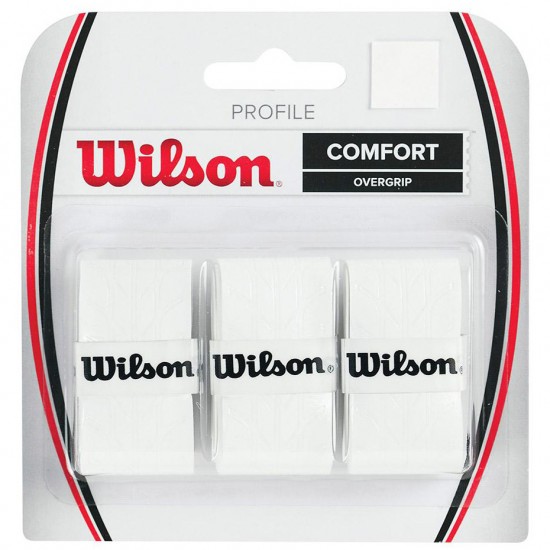 Teniso Apvijos Wilson Profile Overgrip 3vnt Baltos Teniso Apvijos Wilson Profile Overgrip 3vnt Baltos