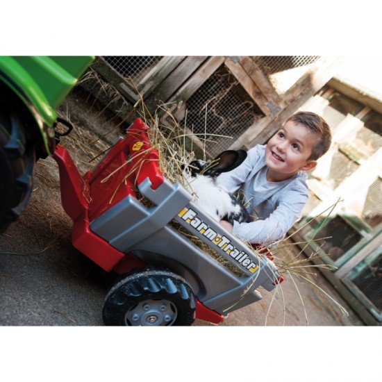 Traktoriaus priekaba su atidaromais šonais Rolly Toys rollyTrailer