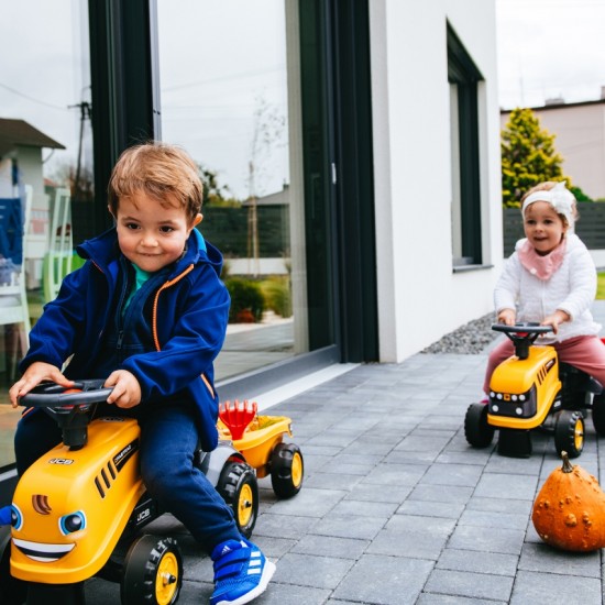 Traktorius oranžinis su priekaba nuo 1 metų amžiaus FALK JCB