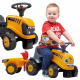 Traktorius oranžinis su priekaba nuo 1 metų amžiaus FALK JCB