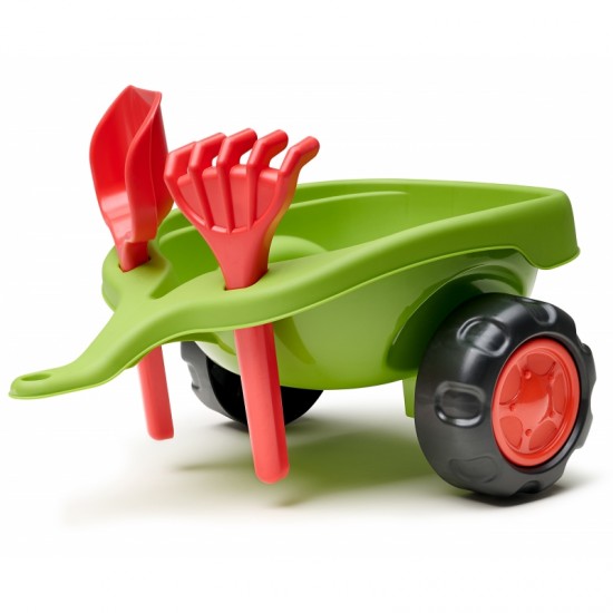 Traktorius Ride-on Green su priekaba + smėlio komplektu FALK Claas 470 Arion