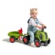 Traktorius Ride-on Green su priekaba + smėlio komplektu FALK Claas 470 Arion