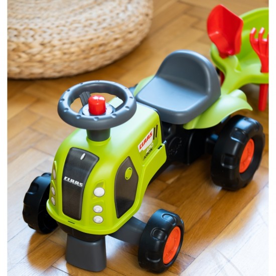 Traktorius Ride-on Green su priekaba + smėlio komplektu FALK Claas 470 Arion
