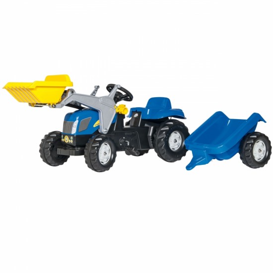 Traktorius Rolly Toys Su Kaušu Ir Priekaba New Holland
