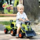 Traktorius su ekskavatoriumi, kaušu ir priekaba FALK Baby Claas