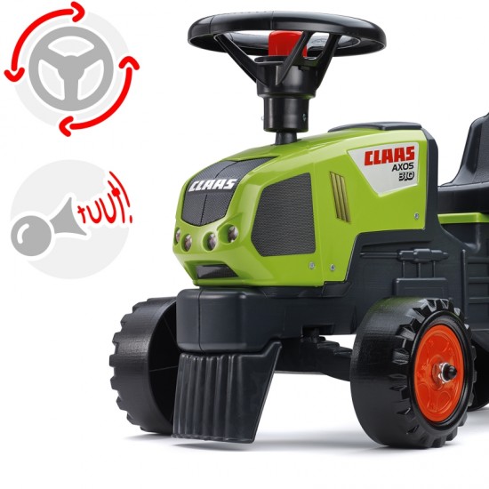 Traktorius su priekaba nuo 1 metų FALK Baby Claas Axos 310 Green