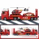 Transporto priemonių rinkinys, gaisrinė mašina, sraigtasparnis, automobilis, garso šviesa WOOPIE