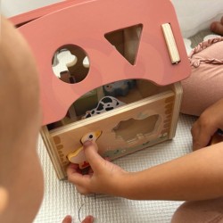 Ūkio medinis gyvūnų formų rūšiuoklis TOOKY TOY