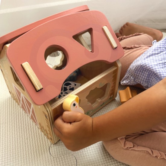 Ūkio medinis gyvūnų formų rūšiuoklis TOOKY TOY