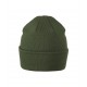 Unisex megzta kepurė MALFINI Beanie 315 Khaki – klasikinis žieminis modelis
