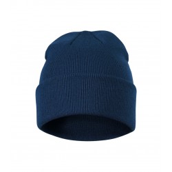 Unisex megzta kepurė MALFINI Beanie 315 midnight blue – klasikinis žieminis modelis
