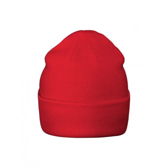 Unisex megzta kepurė MALFINI Beanie 315 red – klasikinis žieminis modelis