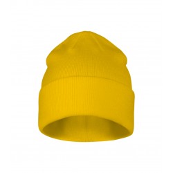 Unisex megzta kepurė MALFINI Beanie 315 yellow – klasikinis žieminis modelis