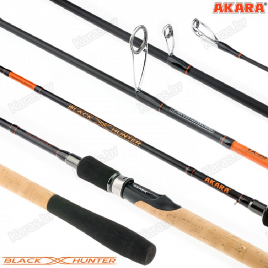 Universalus Spiningas AKARA Black Hunter 2-jų Dalių, Ilgis 2.1m, Testas 7-32g