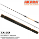 Universalus Spiningas AKARA Black Hunter 2-jų Dalių, Ilgis 228 cm, Testas 4-18 g.