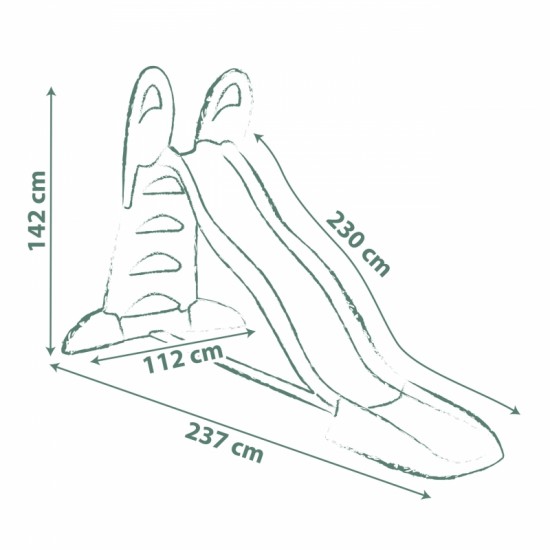 Vaikiška čiuožykla XL 230 cm SMOBY Life