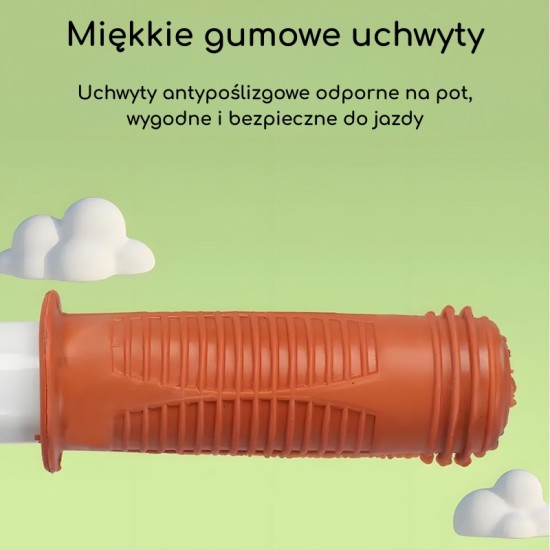 Vaikiškas balansinis dviratukas oranžinis – lengvas, saugus, patvarus WOOPIE