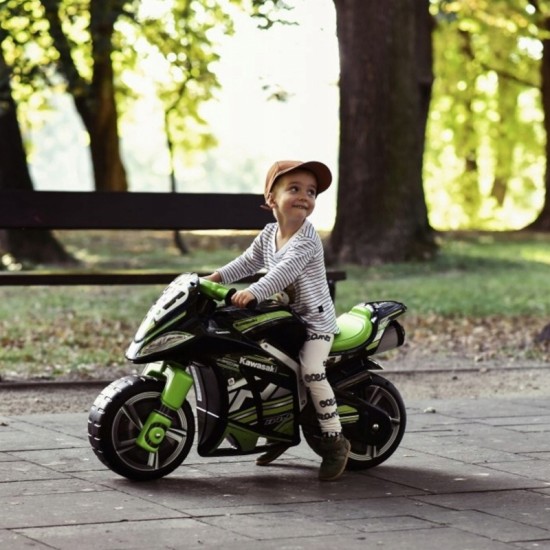 Vaikiškas dviratis-stūmiklis „Winner 750 Ride-on Kawasaki Ninja“ – sportinis dviratis vaikams INJUSA