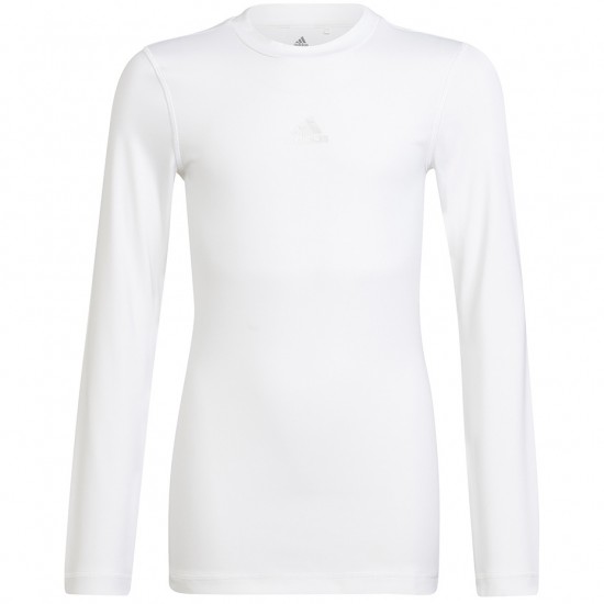 Vaikiški Marškinėliai Ilgomis Rankovėmis Adidas Youth Techfit Balti H23156 Vaikiški Marškinėliai Ilgomis Rankovėmis Adidas Youth Techfit Balti H23156
