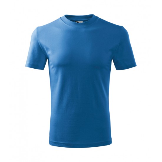 Vaikiški Marškinėliai MALFINI Basic 138 Azure blue 160g/m2 Vaikiški Marškinėliai MALFINI Basic 138 Azure blue 160g/m2
