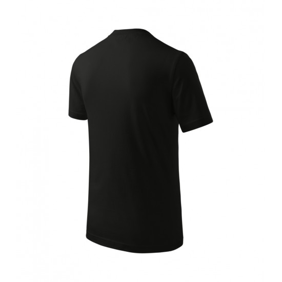 Vaikiški Marškinėliai MALFINI Basic 138 Black, 160g/m2 Vaikiški Marškinėliai MALFINI Basic 138 Black, 160g/m2