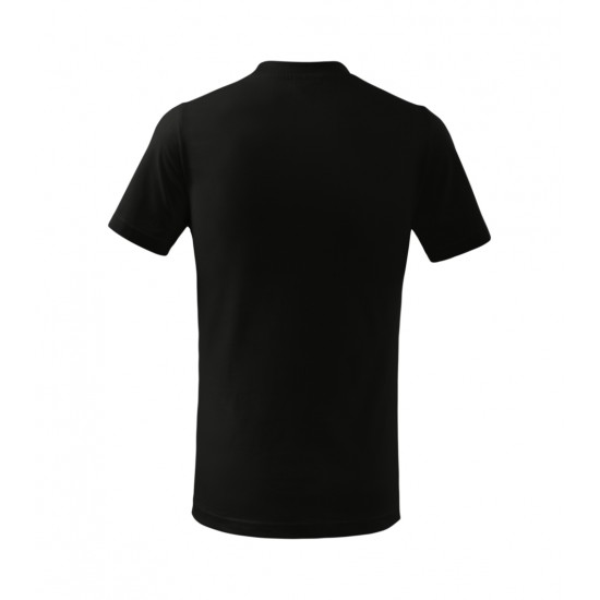 Vaikiški Marškinėliai MALFINI Basic 138 Black, 160g/m2 Vaikiški Marškinėliai MALFINI Basic 138 Black, 160g/m2