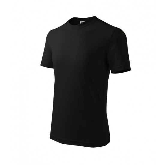 Vaikiški Marškinėliai MALFINI Basic 138 Black, 160g/m2 Vaikiški Marškinėliai MALFINI Basic 138 Black, 160g/m2