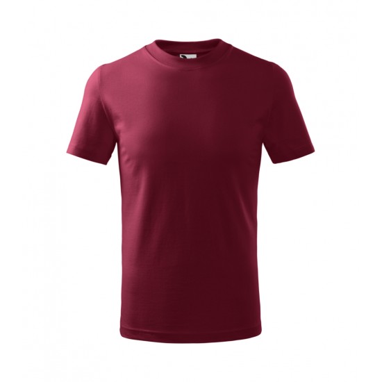 Vaikiški Marškinėliai MALFINI Basic 138 Garnet 160g/m2 Vaikiški Marškinėliai MALFINI Basic 138 Garnet 160g/m2