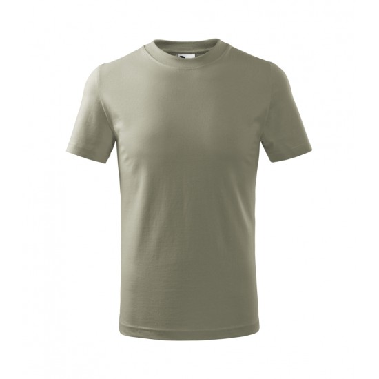 Vaikiški Marškinėliai MALFINI Basic 138 Light khaki 160g/m2 Vaikiški Marškinėliai MALFINI Basic 138 Light khaki 160g/m2