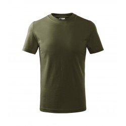 Vaikiški Marškinėliai MALFINI Basic 138 Military 160g/m2