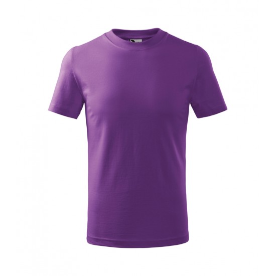 Vaikiški Marškinėliai MALFINI Basic 138 Purple 160g/m2 Vaikiški Marškinėliai MALFINI Basic 138 Purple 160g/m2