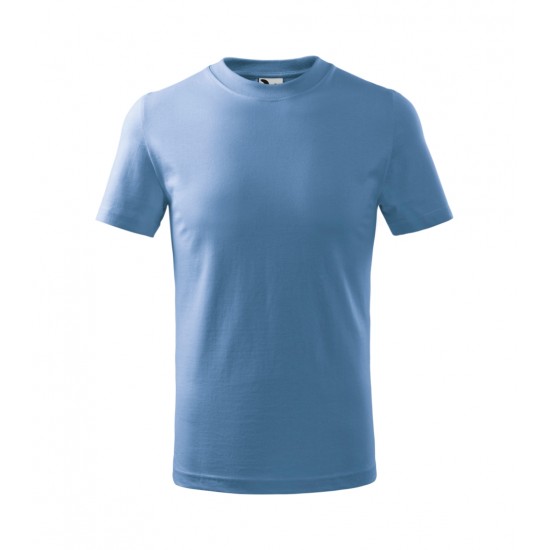 Vaikiški Marškinėliai MALFINI Basic 138 Sky blue 160g/m2 Vaikiški Marškinėliai MALFINI Basic 138 Sky blue 160g/m2