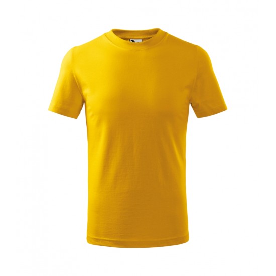 Vaikiški Marškinėliai MALFINI Basic 138 Yellow 160g/m2