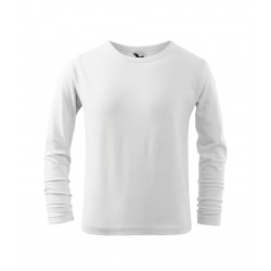 Vaikiški marškinėliai Malfini Fit-T LS 121 White Ilgoms rankovėmis