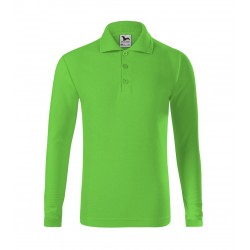 Vaikiški Marškinėliai Pique Polo Ls Apple green Ilgom Rankovėmis 200 g/m²