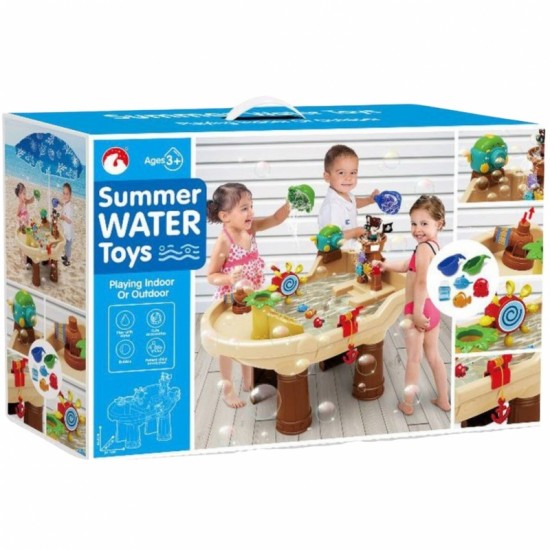 Vandens stalas, piratų valtis, vandens patranka, burbulai, skėtis WOOPIE