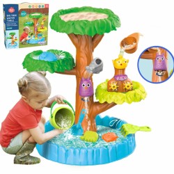 Vandens staliukas 2in1 smėlio dėžė „Happy Tree“ 8 vnt. WOOPIE