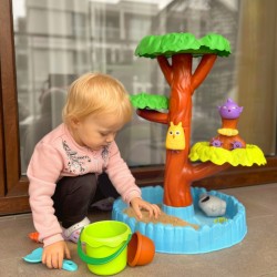 Vandens staliukas 2in1 smėlio dėžė „Happy Tree“ 8 vnt. WOOPIE