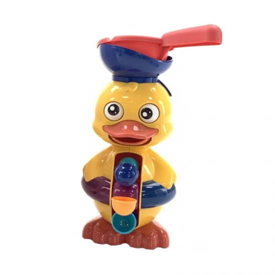 Vandens vonios žaislas „Ducky“ su besisukančiu ratuku ir perpildymo anuku WOOPIE BABY