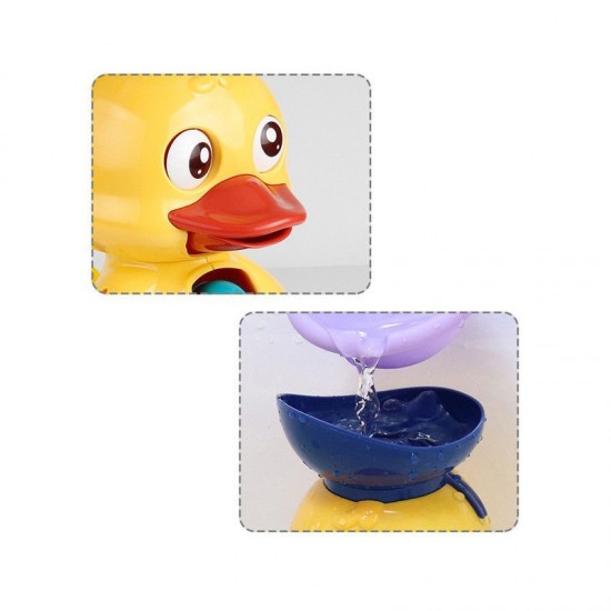Vandens vonios žaislas „Ducky“ su besisukančiu ratuku ir perpildymo anuku WOOPIE BABY
