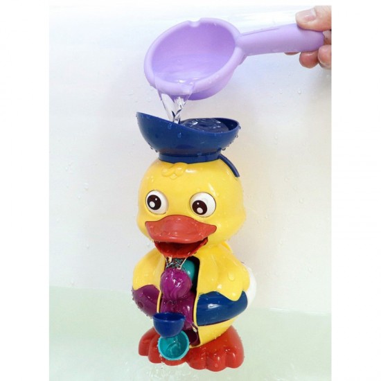 Vandens vonios žaislas „Ducky“ su besisukančiu ratuku ir perpildymo anuku WOOPIE BABY