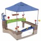 Vandens žaidimų centras su pompa ir stogeliu „Step2 Pump & Splash Shady Oasis“