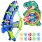 Velcro Darts arkadinis žaidimas 2in1 rinkinys: skydas + dinozaurų lanko paleidėjas WOOPIE
