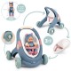 Vežimėlis SMOBY Little Walker 3in1 Kūdikių Vežimėlis + Lėlė