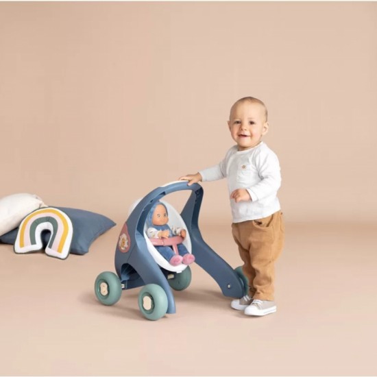 Vežimėlis SMOBY Little Walker 3in1 Kūdikių Vežimėlis + Lėlė